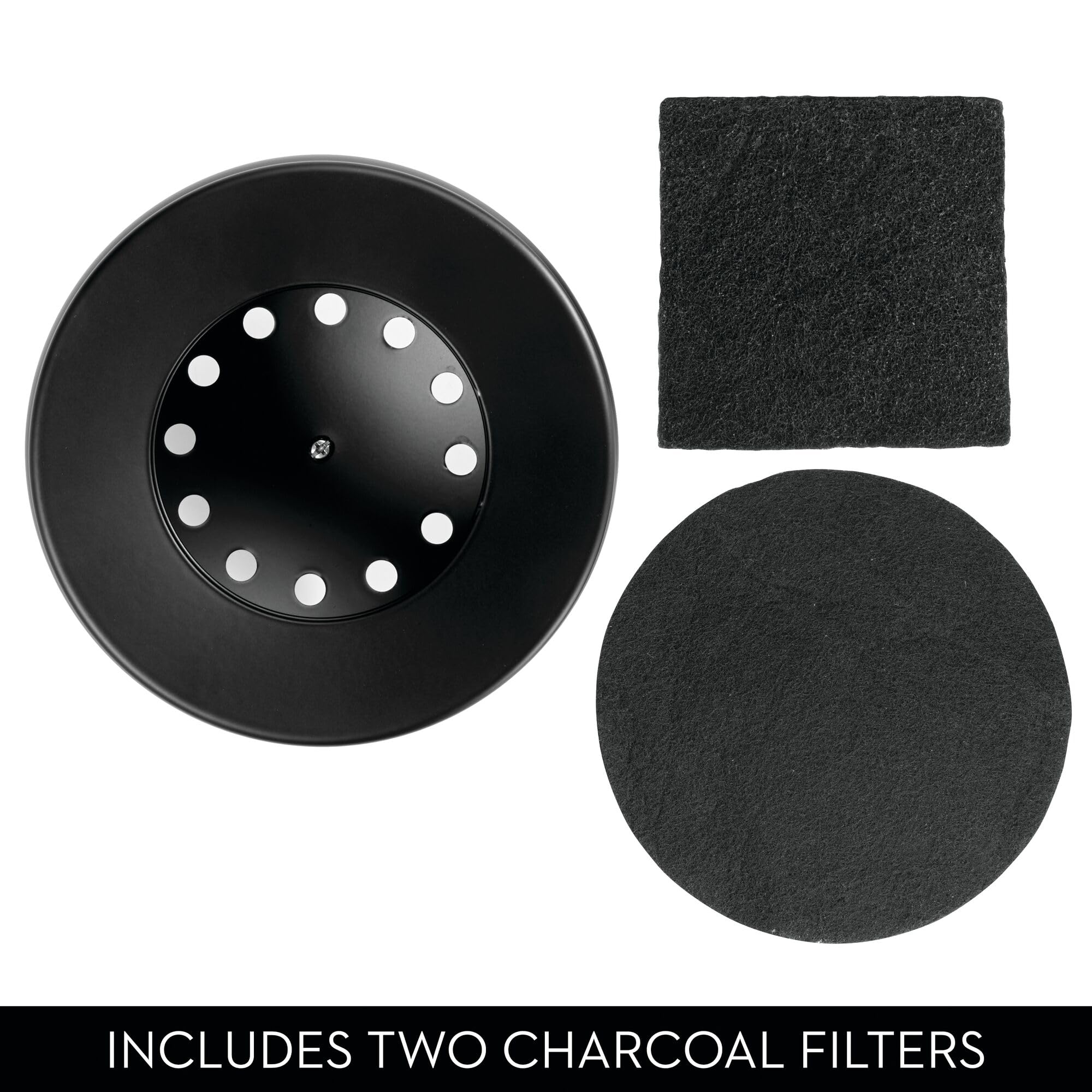 iDesign Bac à Compost avec Double système de Filtration Noir Mat 5 l