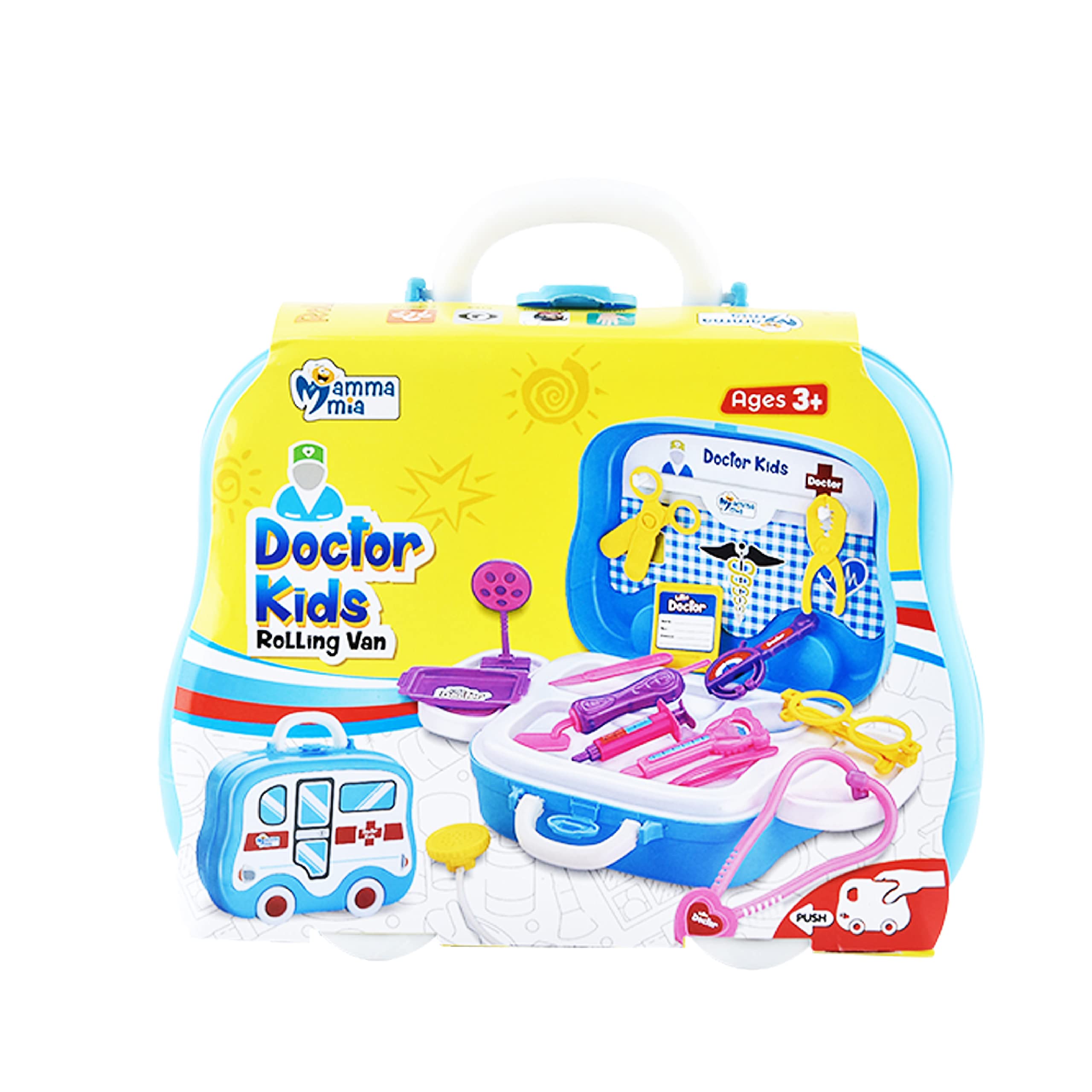 Tanman Toys Doctor Suitcase | Doctor Briefcase for Kids | Portable Doctor Toy Kit | Easy to Handle | Real Play Doctor Suitcase for Toddlers with Realistic Looking Accessories