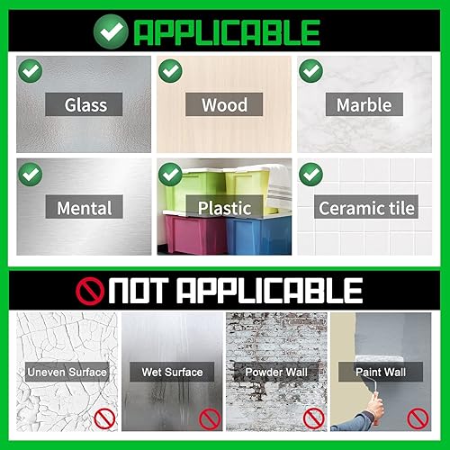 Miniatura 5 de Cinta de montaje de doble cara resistente 200 pulgadas y longitud mejorada grosor anchura - Cinta adhesiva de pared extraíble multiusos resistente y