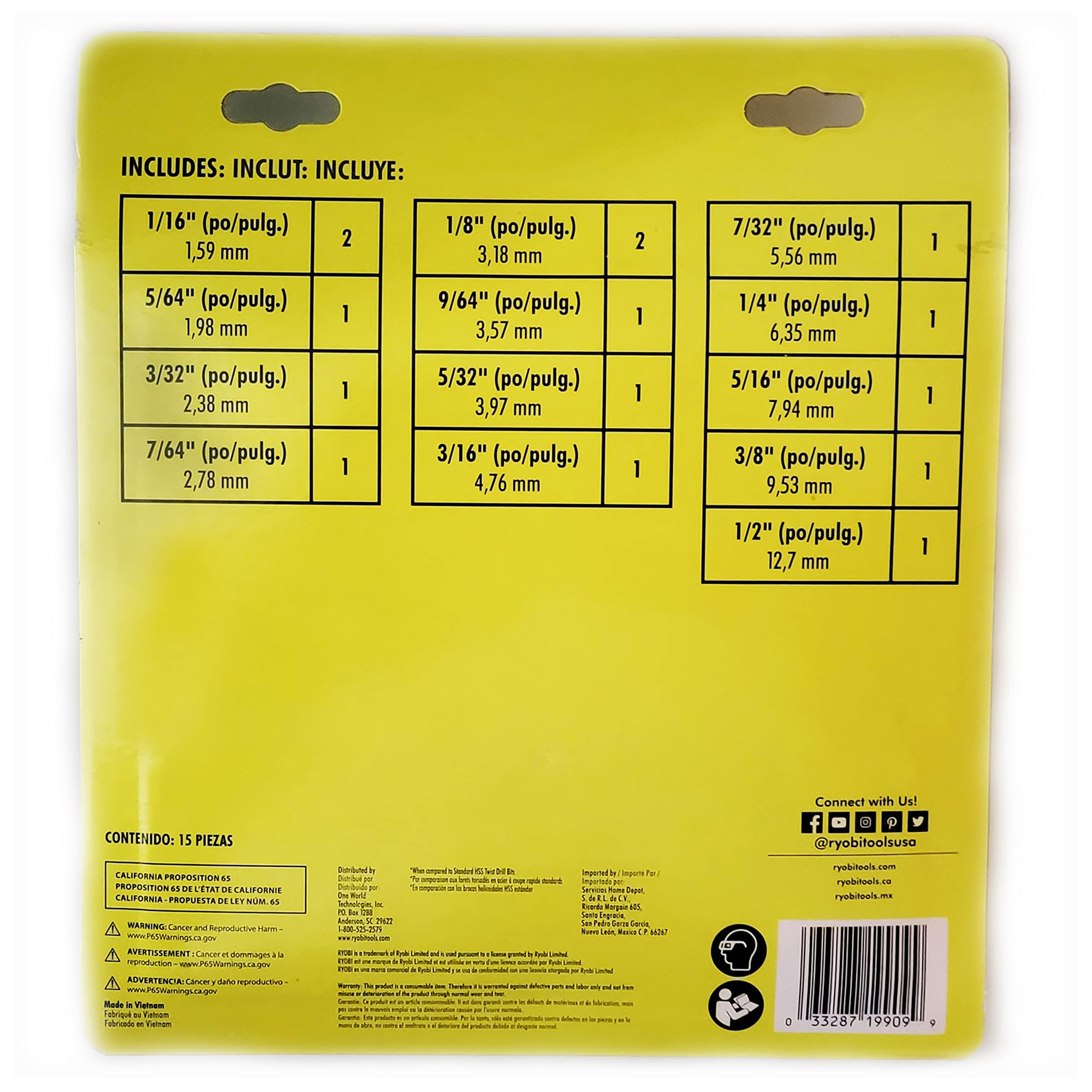 Irwin Tools 4935637 Oxide Hex Shank Drill Bit, 9/64-Inch, Black