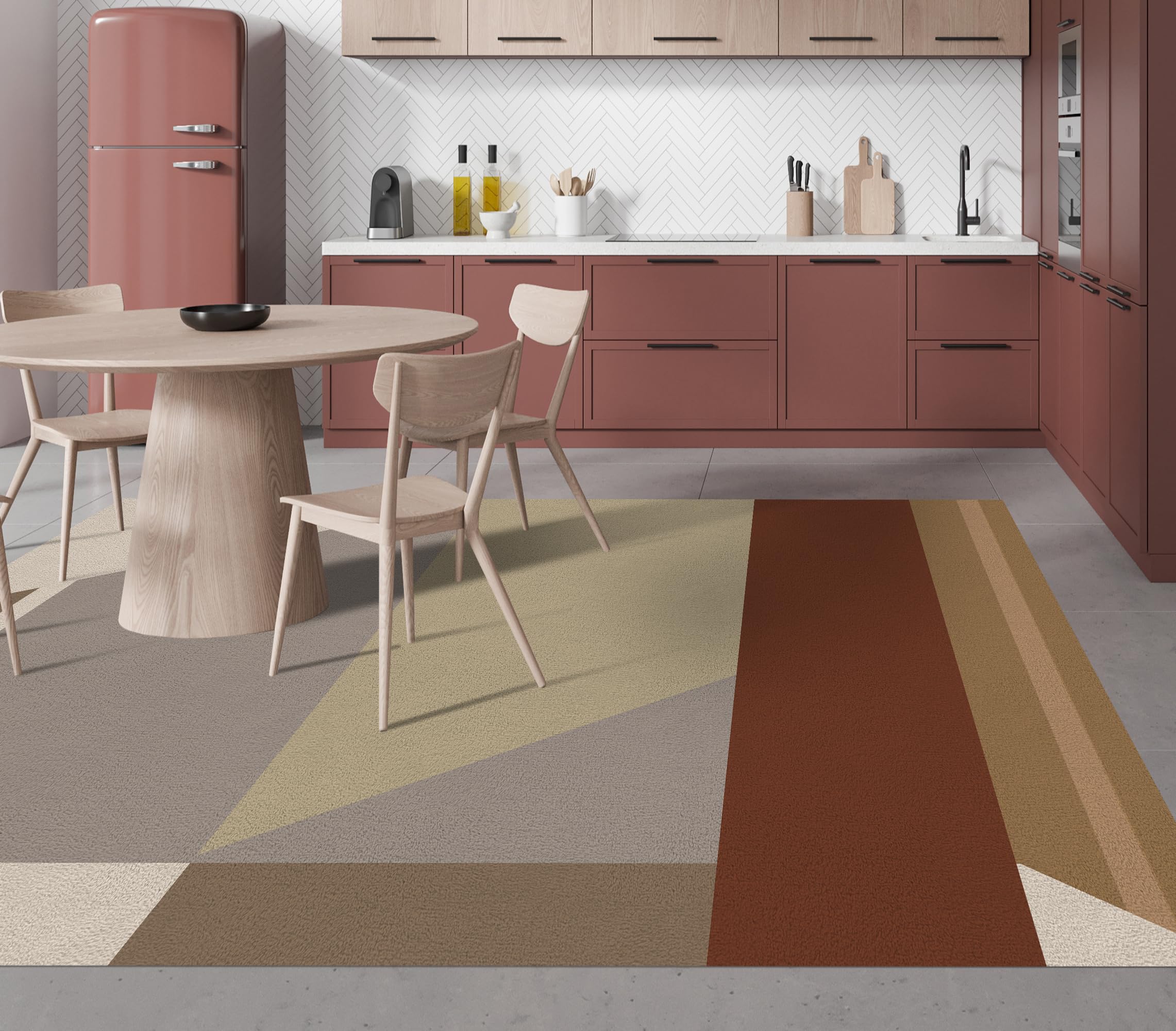 VINILIKO Design | Alfombra Vinílica Gael 100x150 cm - Antideslizante, Impermeable, Lavable - Varios Tamaños - Alfombra Vinilo Salón, Cocina