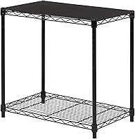 Vista 10 de Yaxa Basics Estantería de almacenamiento ajustable de 5 estantes, color negro, 16 pulgadas de profundidad x 16 pulgadas de ancho x 54 pulgadas