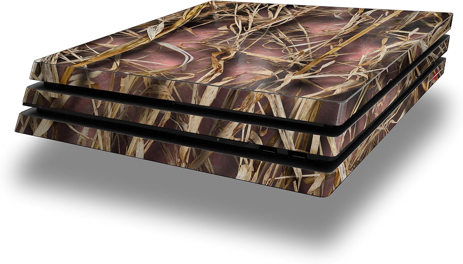 Vinyl Decal Skin Wrap Compatible with Sony PlayStation 4 Pro Console WraptorCamo Grassy Marsh Camo Pink