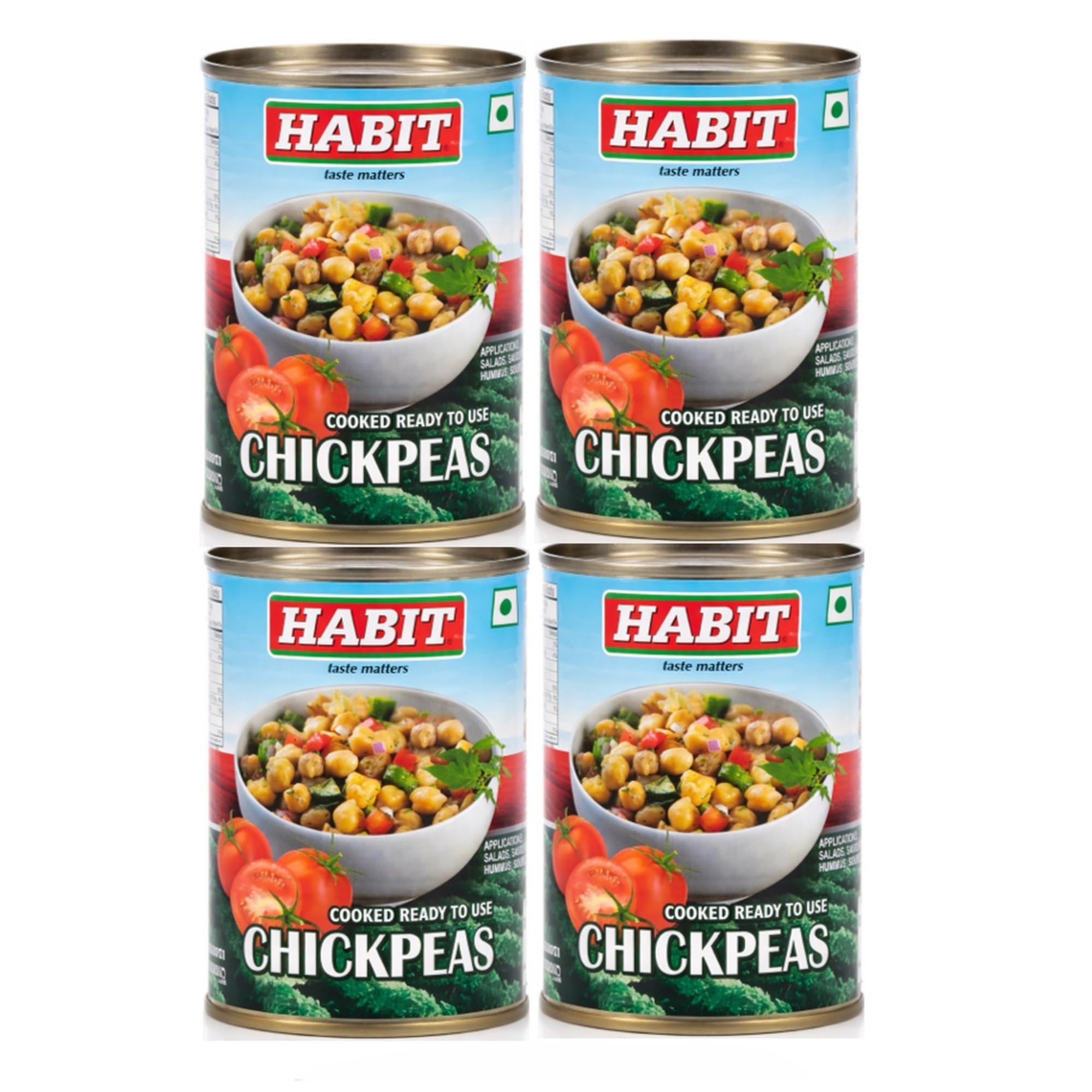 HABIT CHICKPEAS – Pack of 4 x 400g | Cooked & Ready-to-Use | Chickpeas in Brine | Soft & Delicious, Perfect for Salads, Curries, Hummus & More-image-26