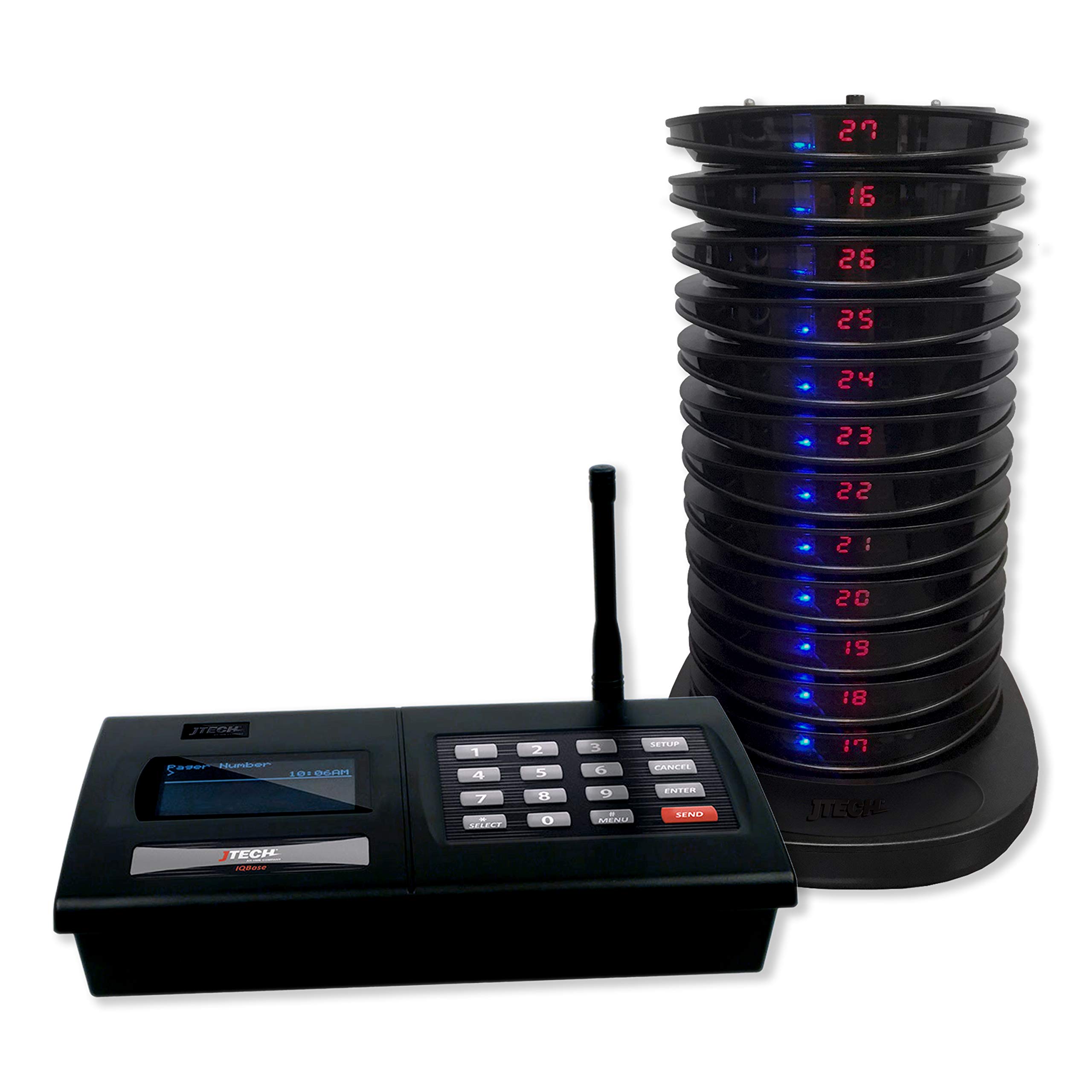 JTECH IQ Base Paging System - 10 Coaster Pagers