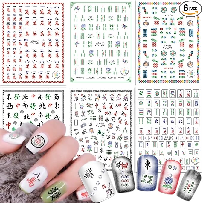 Mahjong Nail Stickers