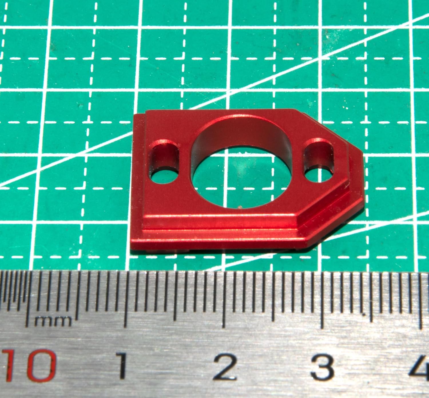 Motor Mount Holder Compatible with All MJX Hyper Go 1/14 1/16 RC Car Aluminum Alloy 14210 16393 14393 Upgrade Part(Red)