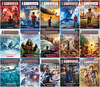 I Survived Series 15-Book Collection Set (Book 11 to 25) – Historical Disaster Survival Adventures for Kids by Lauren Tarshis – Great Chicago Fire, American Revolution, California Wildfires & More