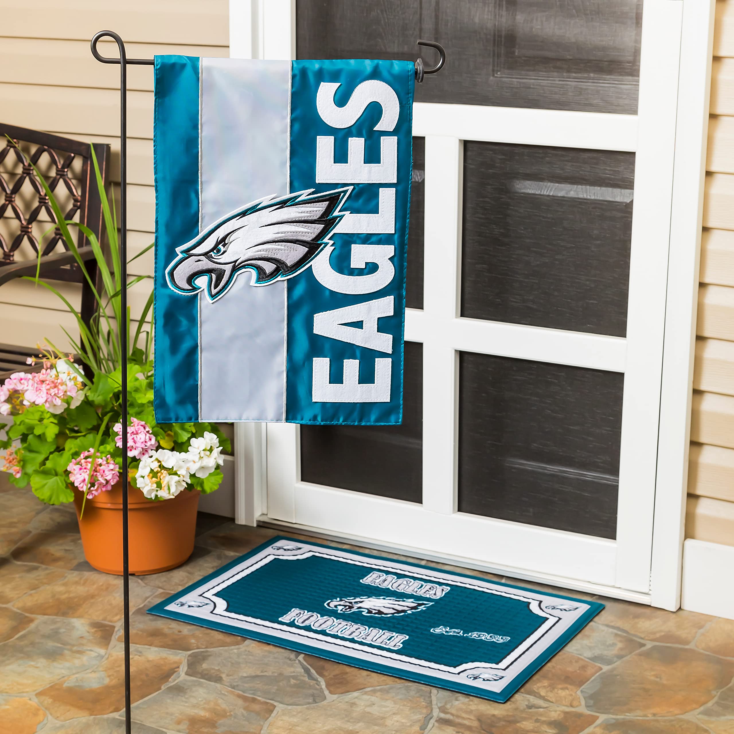 Team Sports America NFL Philadelphia Eagles Garden Flag 12x18 Double Sided | Officially Licensed Sports Team Garden Flags For Outside | Small House Flags Indoor Outdoor Decor for Football Fans