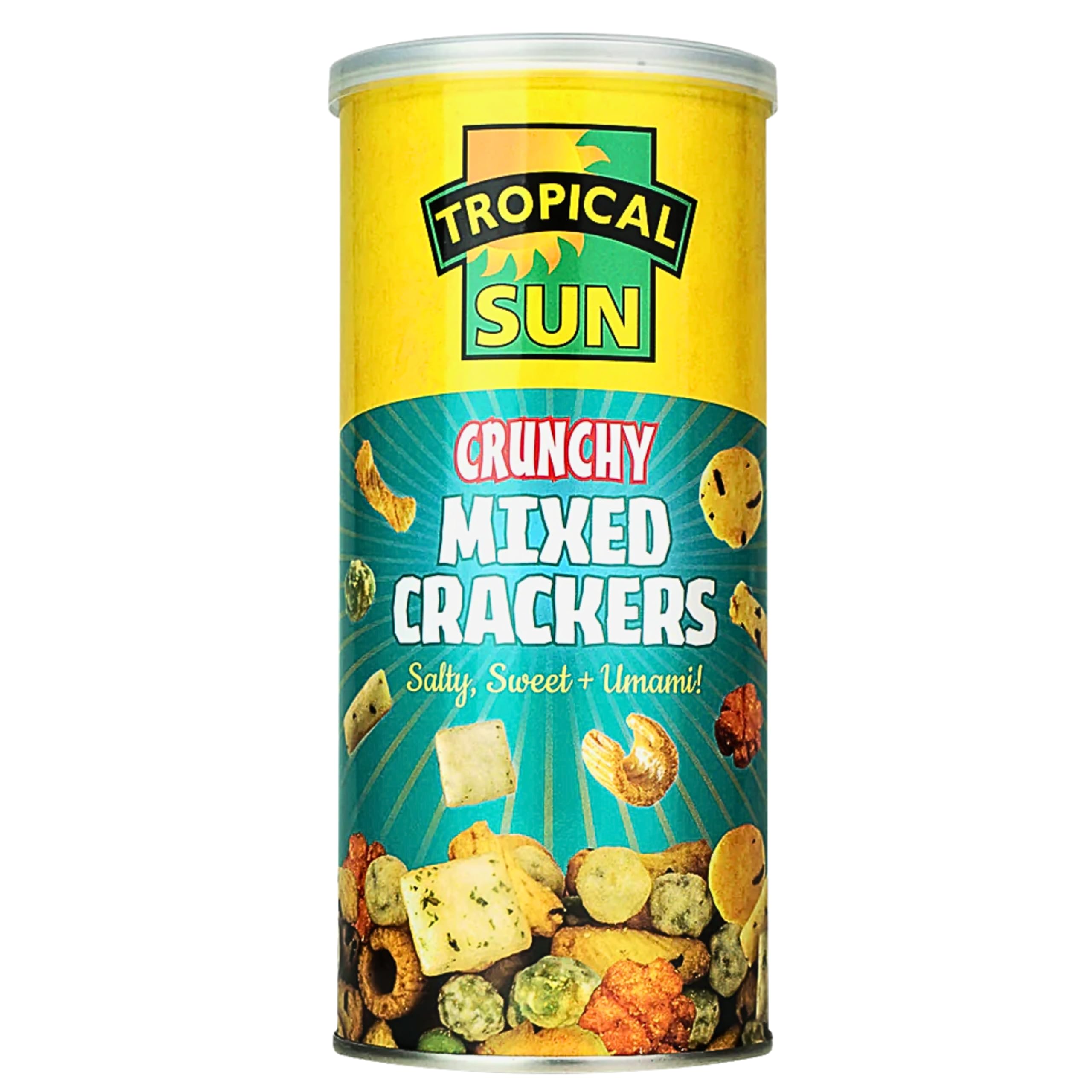 Tropical Sun Crunchy Mixed Crackers (Salty, Sweet + Umami!), 150G (Pack of 1)