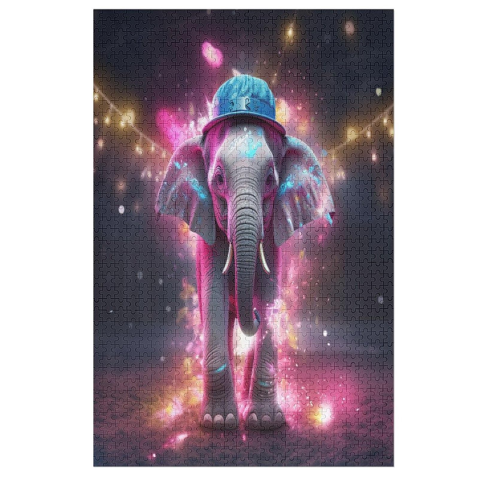 Tierelefant 2000-Stück-Papier-Puzzles für Erwachsene und Kinder – Puzzle für Jugendliche 70x100 cm