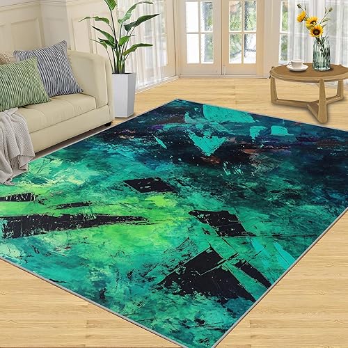 Miniatura 9 de Cyberpunk - Alfombras de túnel para dormitorio, alfombra de pasillo digital, alfombras de paisaje urbano neón para sala de estar, alfombra