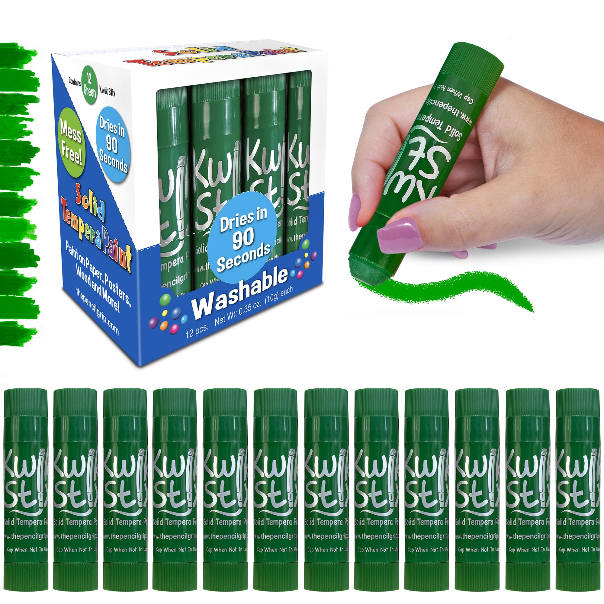 Amazon.com: Kwik Stix Solid Tempera Paint Sticks – 12 Pack of