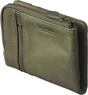 [CHRISTIAN BELETT] イタリア TRIS社製 Waxy 牛革 メンズ 二つ折り 折財布 柔らかい 袋縫いタイプ カード8枚 シルバーパス が入る 大型ポケット3室 (Green グリーン)