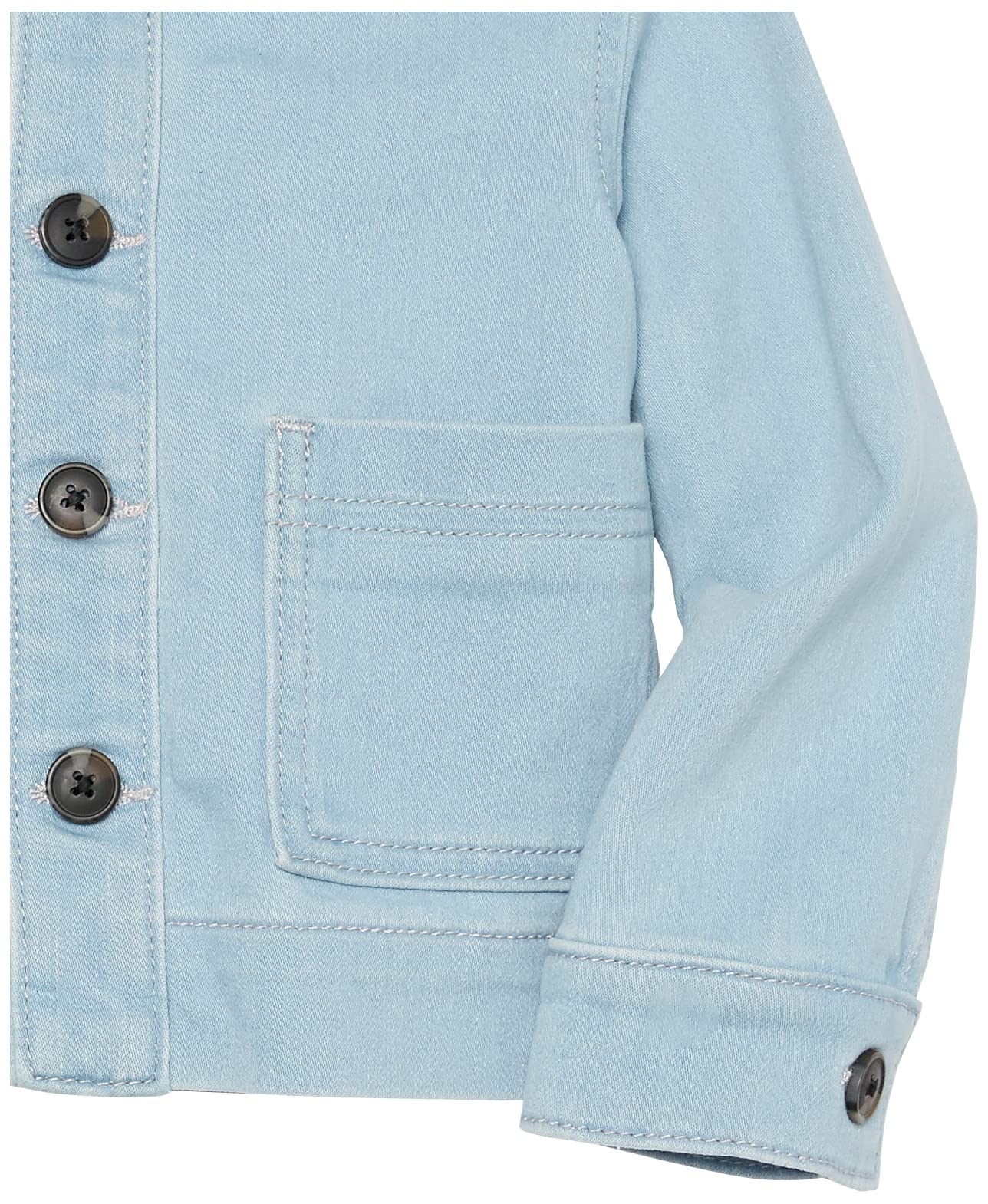Amazon Essentials Veste de Travail en Jean à Coupe décontractée Mixte Enfante