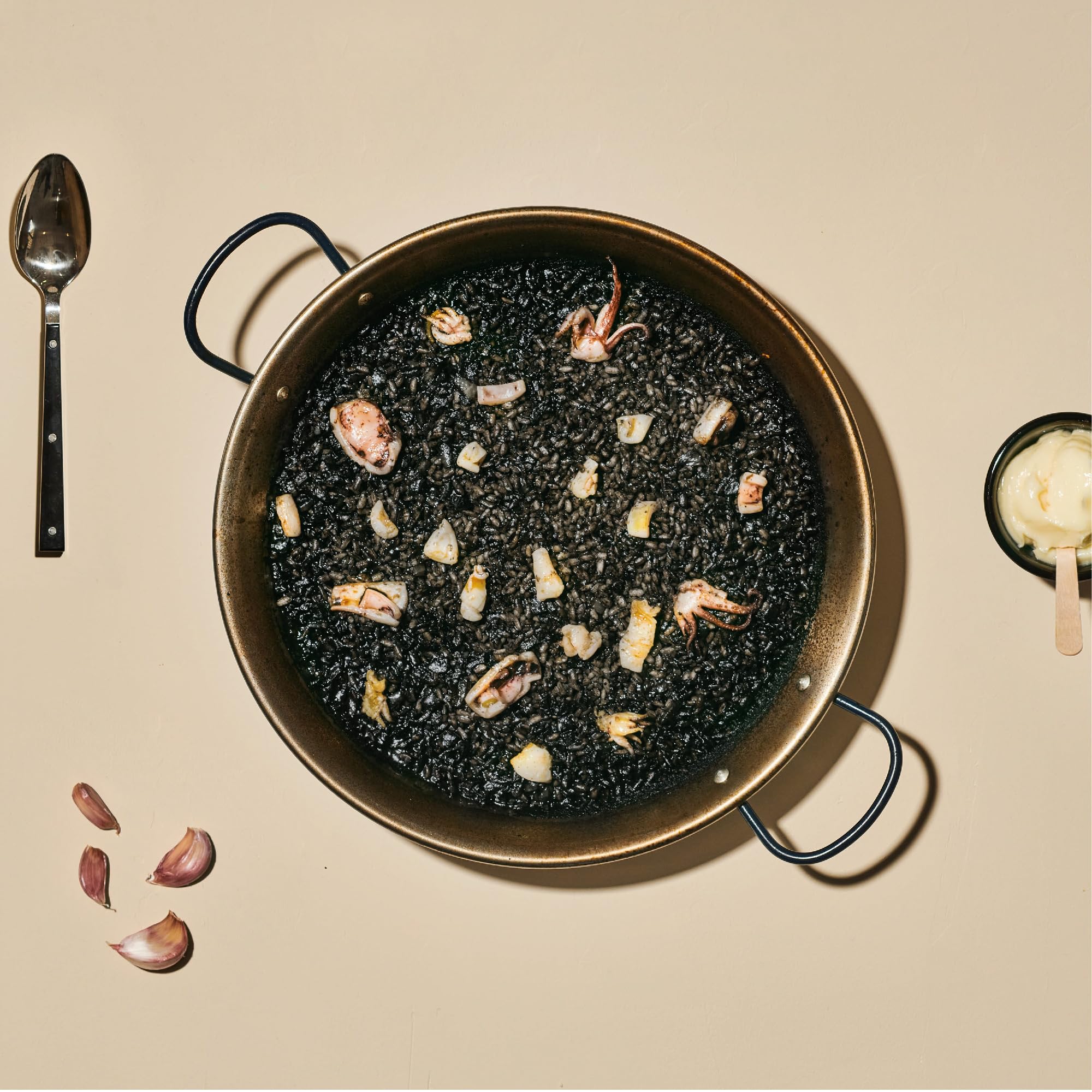 EL PAELLER - Preparado Arroz Negro | Sabor Auténtico | Cocinado Artesanalmente a Leña | Ingredientes 100% Naturales | Para 2-3 Personas | Fácil de Preparar en solo 18 Minutos | Sin Gluten