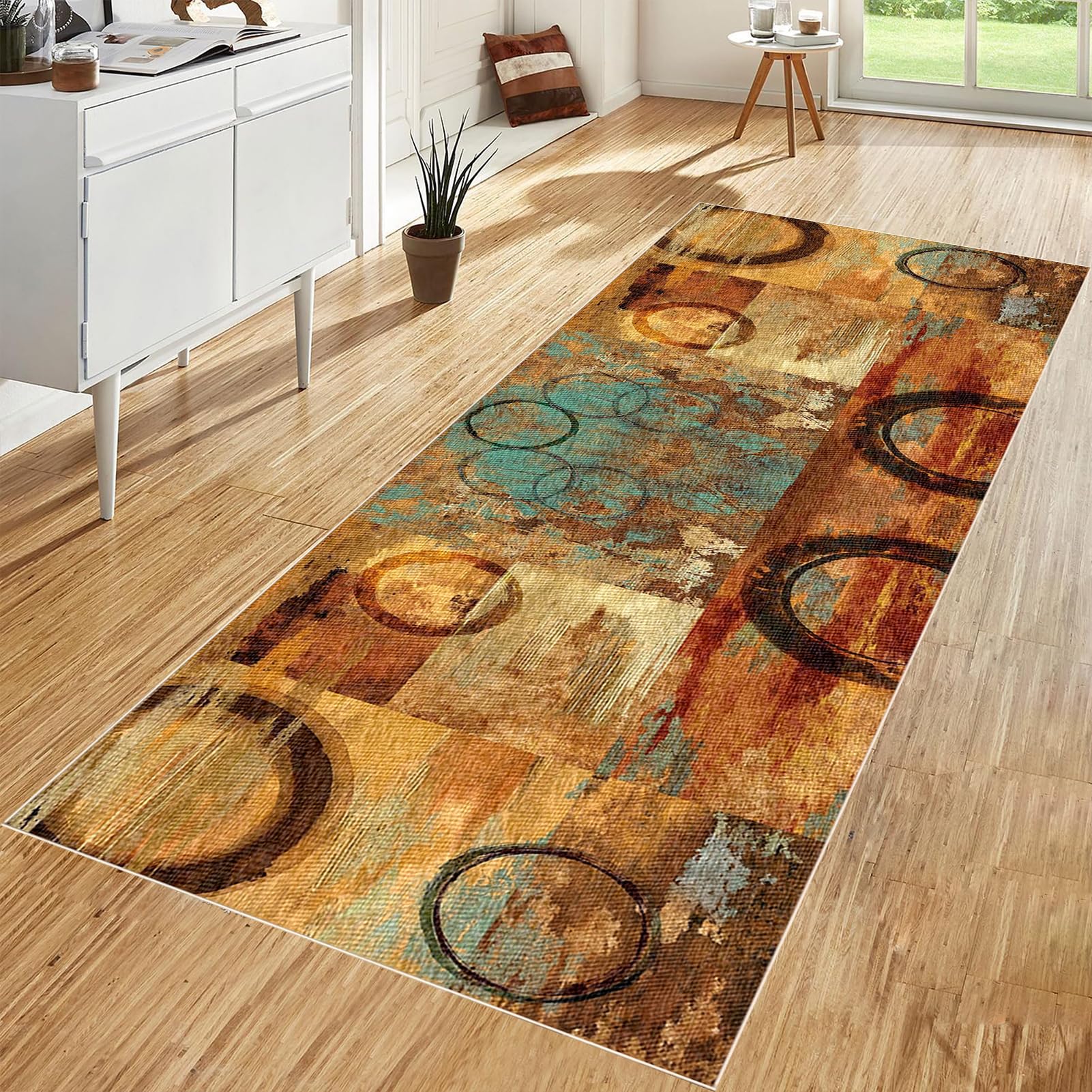 Zhongyanan Colorb-12 Machine Washable Carpet Runner For Hallway Rubber Backed Long Hallway Hall Runner Narrow Rugs 60 X 240 Cm Long Entrance Runner Rug Floor Carpet Runners For Hallways Kitchen Laundry Room Area Rug