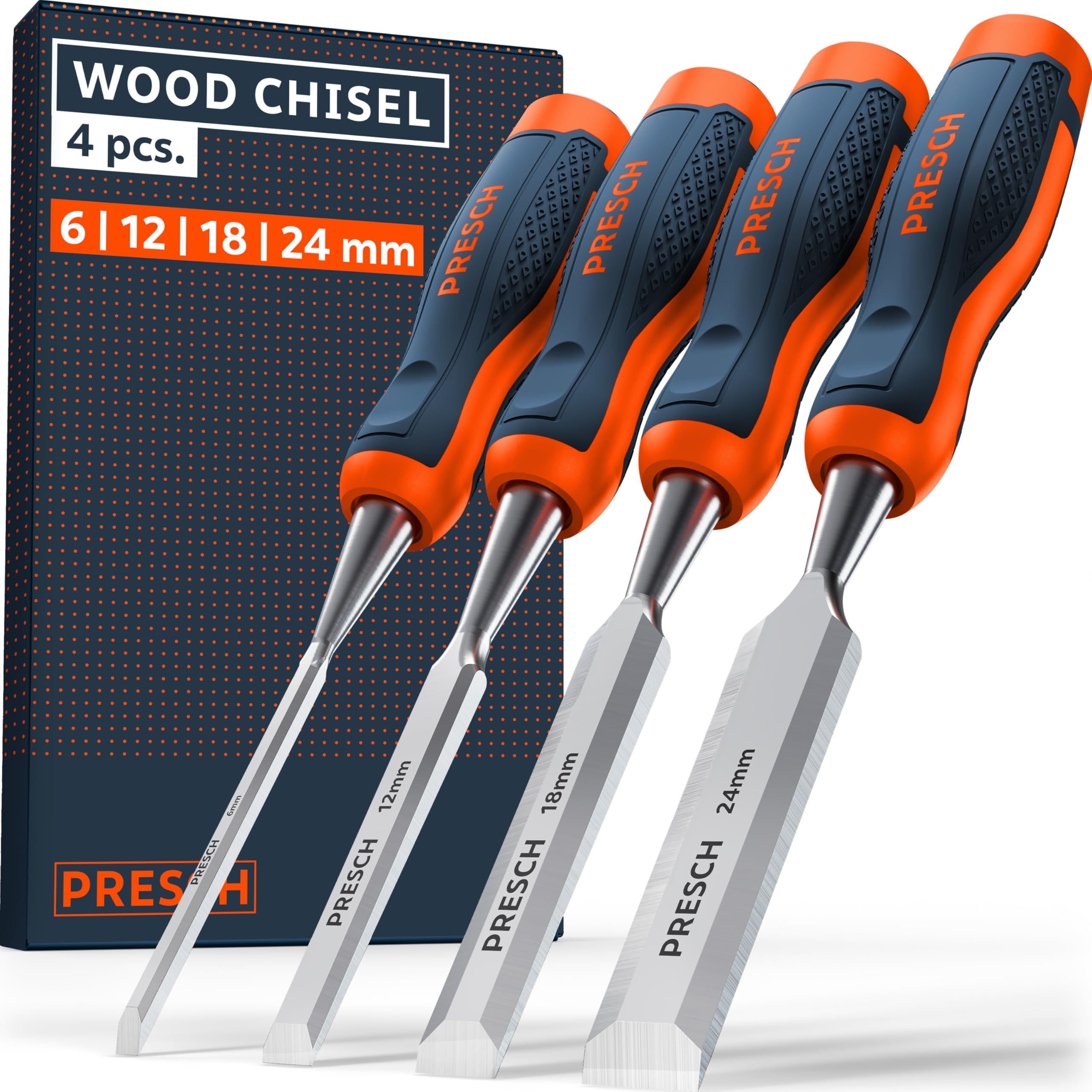 MECHEER 4-Piece Wood Chisel Set: Tools For Woodworking - Best - View #5