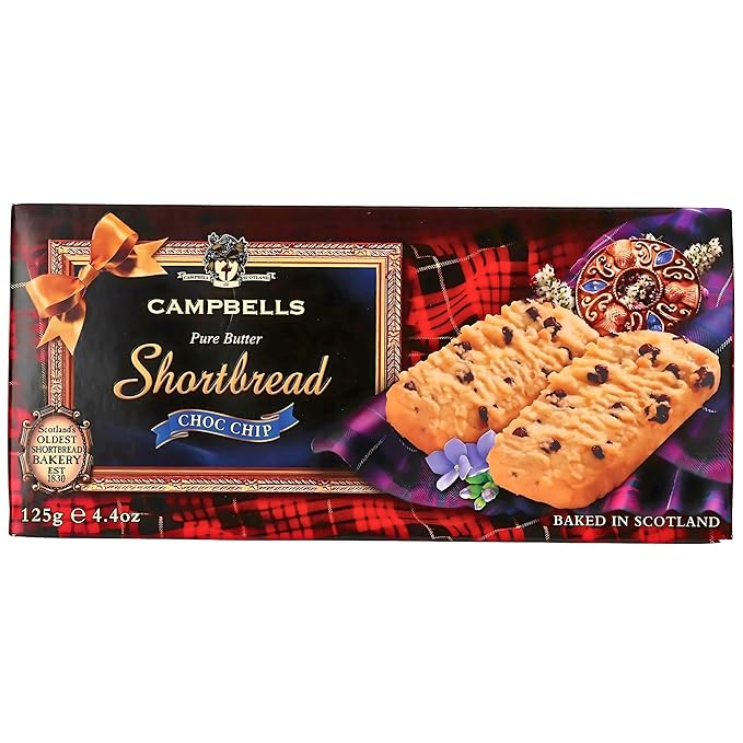Galletas Campbells Shortbread Chocolate Chip Fingers 125g miniatura 3