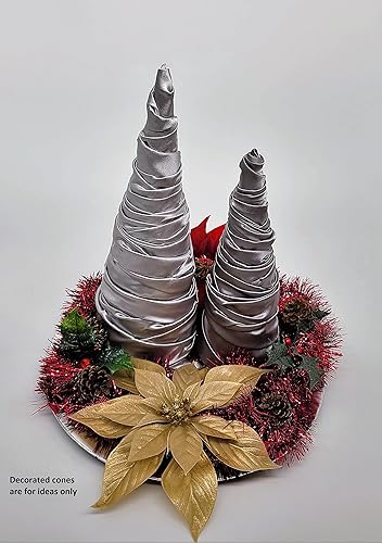 Miniatura 4 de Paper Mache Cone - Fondo abierto de 17.87 x 5 pulgadas, juego de 3 unidades (XL)