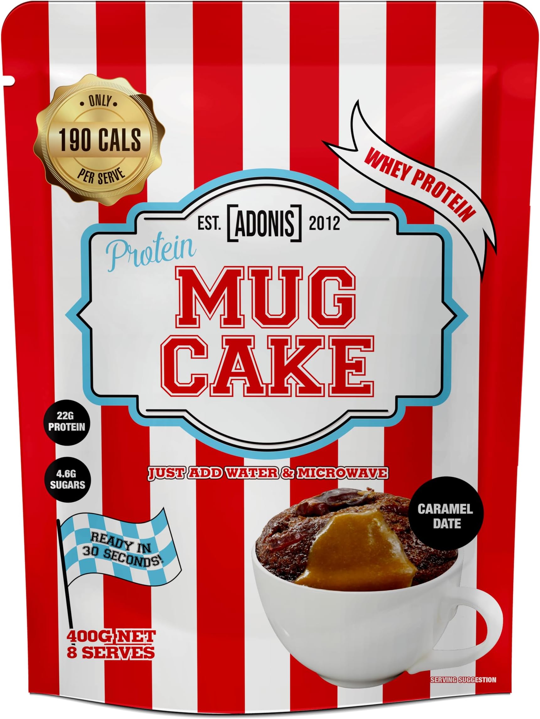 Adonis Caramel Dates Flavor Protein Mug Cake 400 g