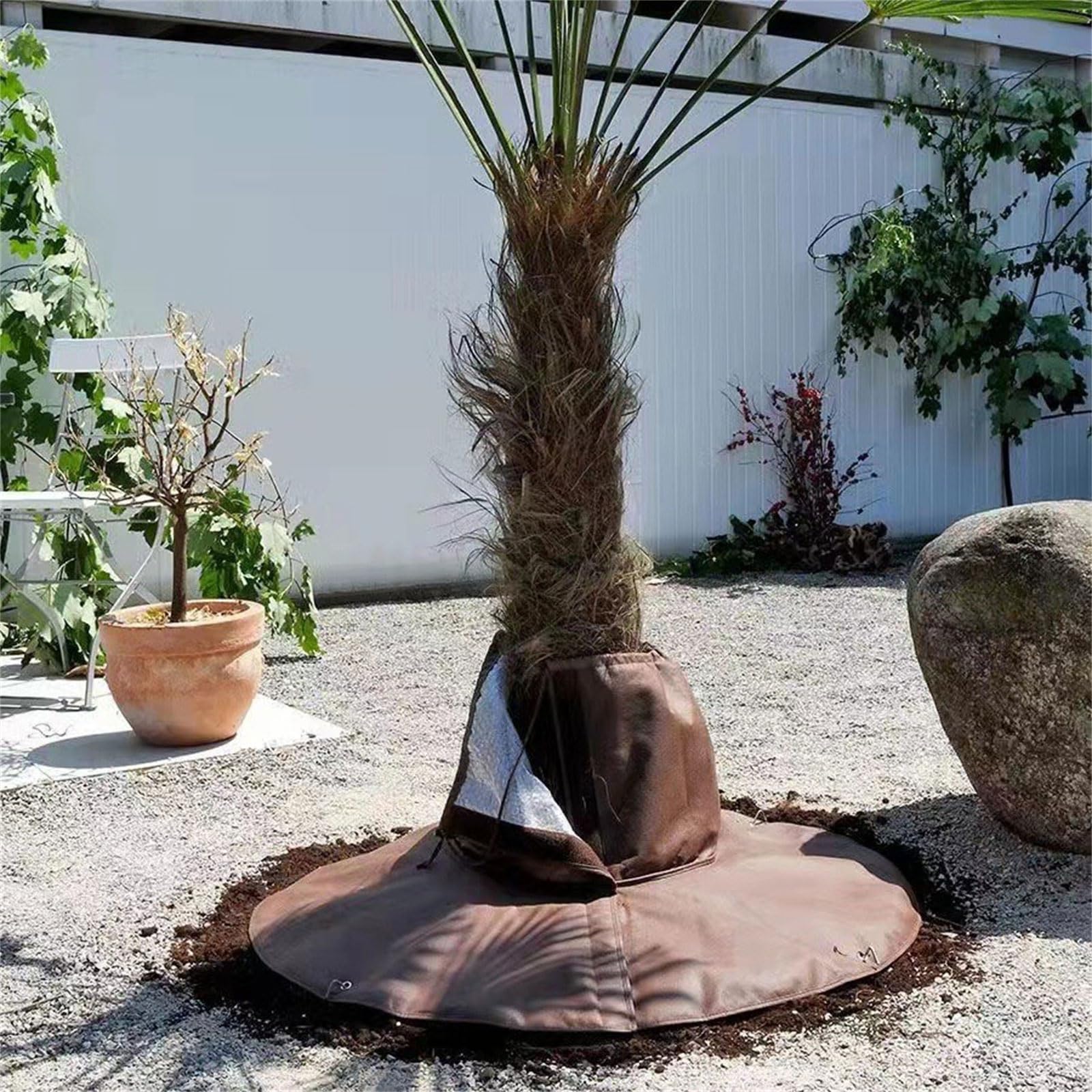 TENYELE Brown Tree Branch Frost Protections Covers Nonwoven Fabric Tree Root Insulation Covers for Winter Garden and Orchards Us