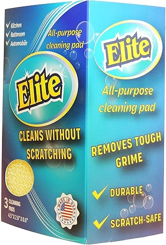 Miniatura 9 de Elite Buddy Dispensador de jabón para platos y organizador de esponjas (verde hierba) con almohadilla de limpieza multiusos Elite 3 unidades