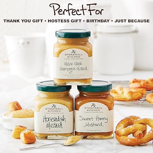 Vista 9 de Stonewall Kitchen, Colección mostaza, juego de regalo de 4 piezas