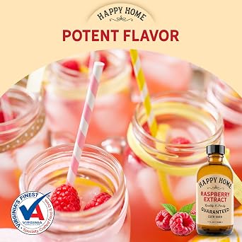 Happy Home Natural Raspberry Flavor - Certified Kosher, 4 oz.