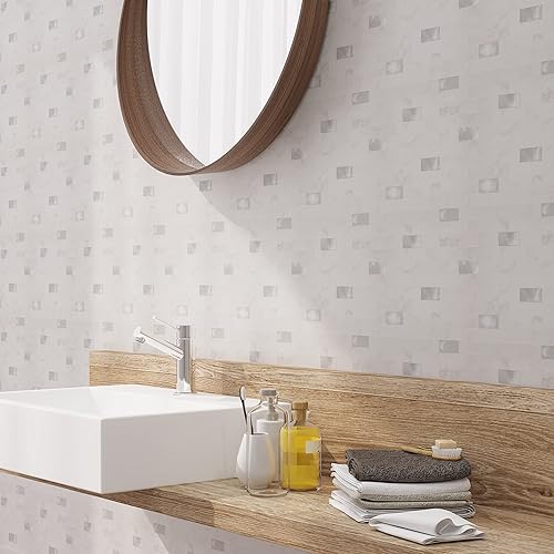 Miniatura 3 de Avant Decor Azulejos de cocina para despegar y pegar  Azulejos de metro mixtos de vinilo  Azulejos de pared para pegar  Fácil instalación  5 x 5