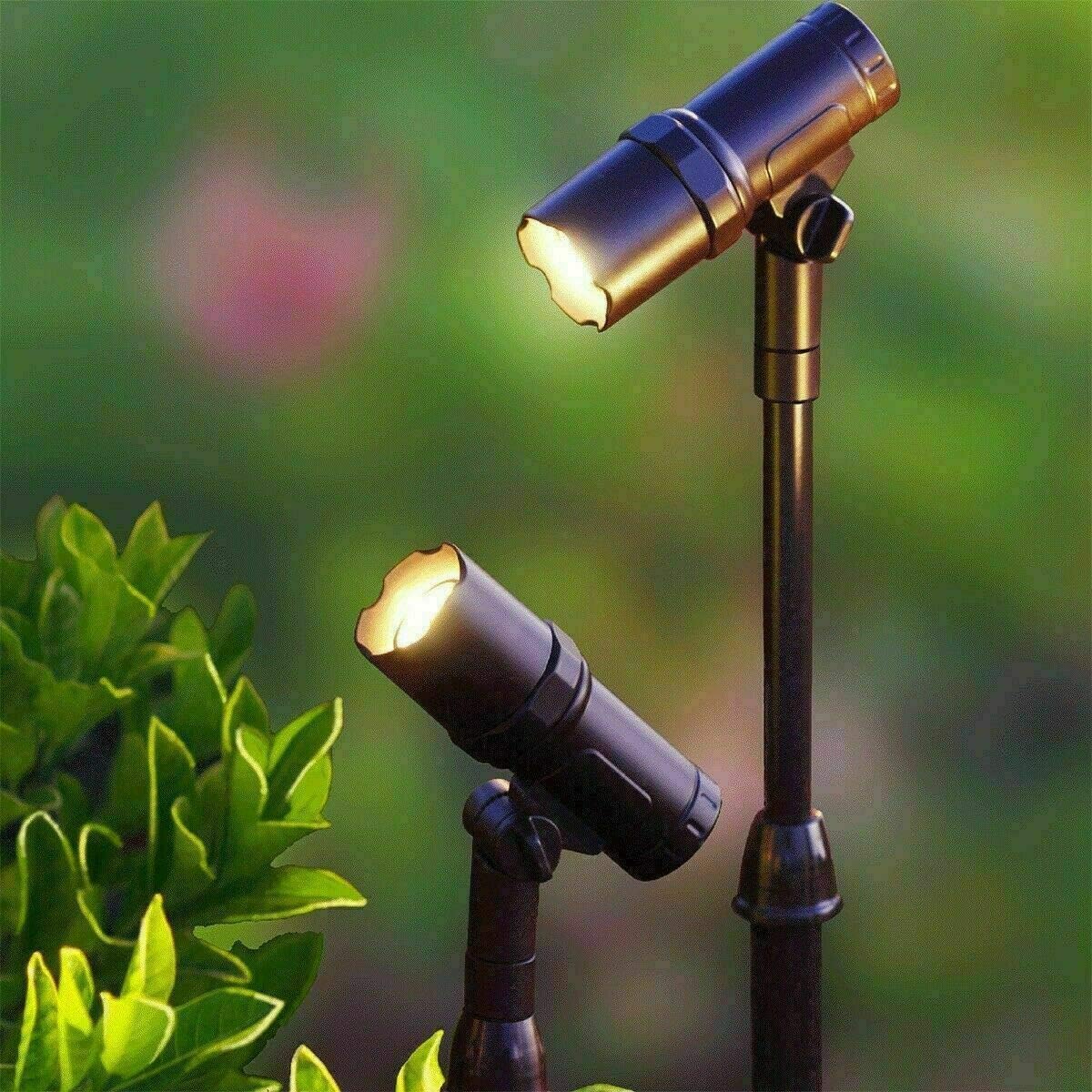 Smartyard SmartYard Solar LED Spotlight, 2 Count, Bronze, Warm White