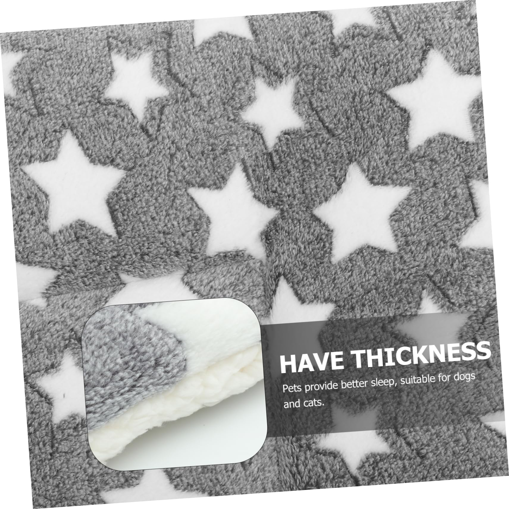 Abaodam 1Pc Thicken Warm Flannel Pet Mat Cozy Winter Cushion for Dogs Cats Year Use for Better Sleep Creative Household Pet Supply