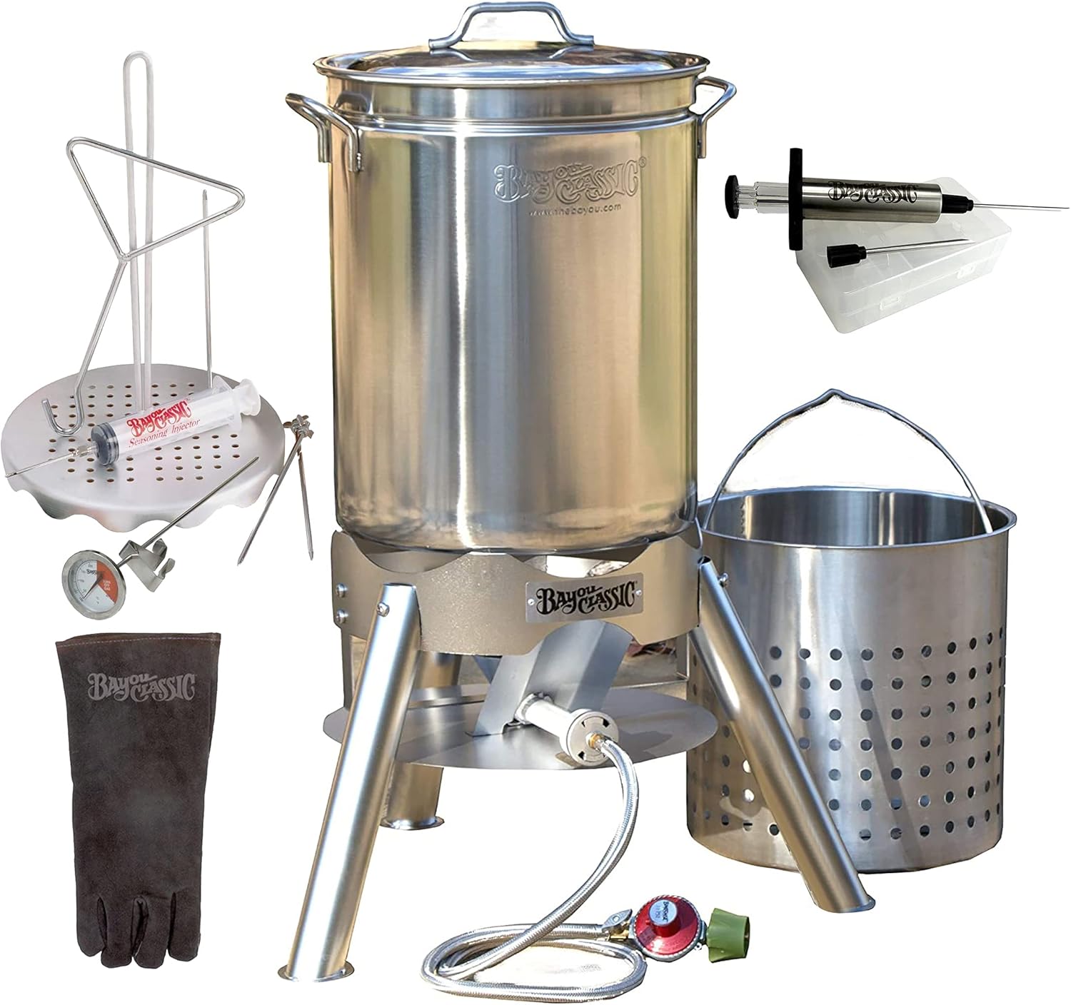 Enterprises Turkey Deep Fryer Oversized 44 Quart Stainless