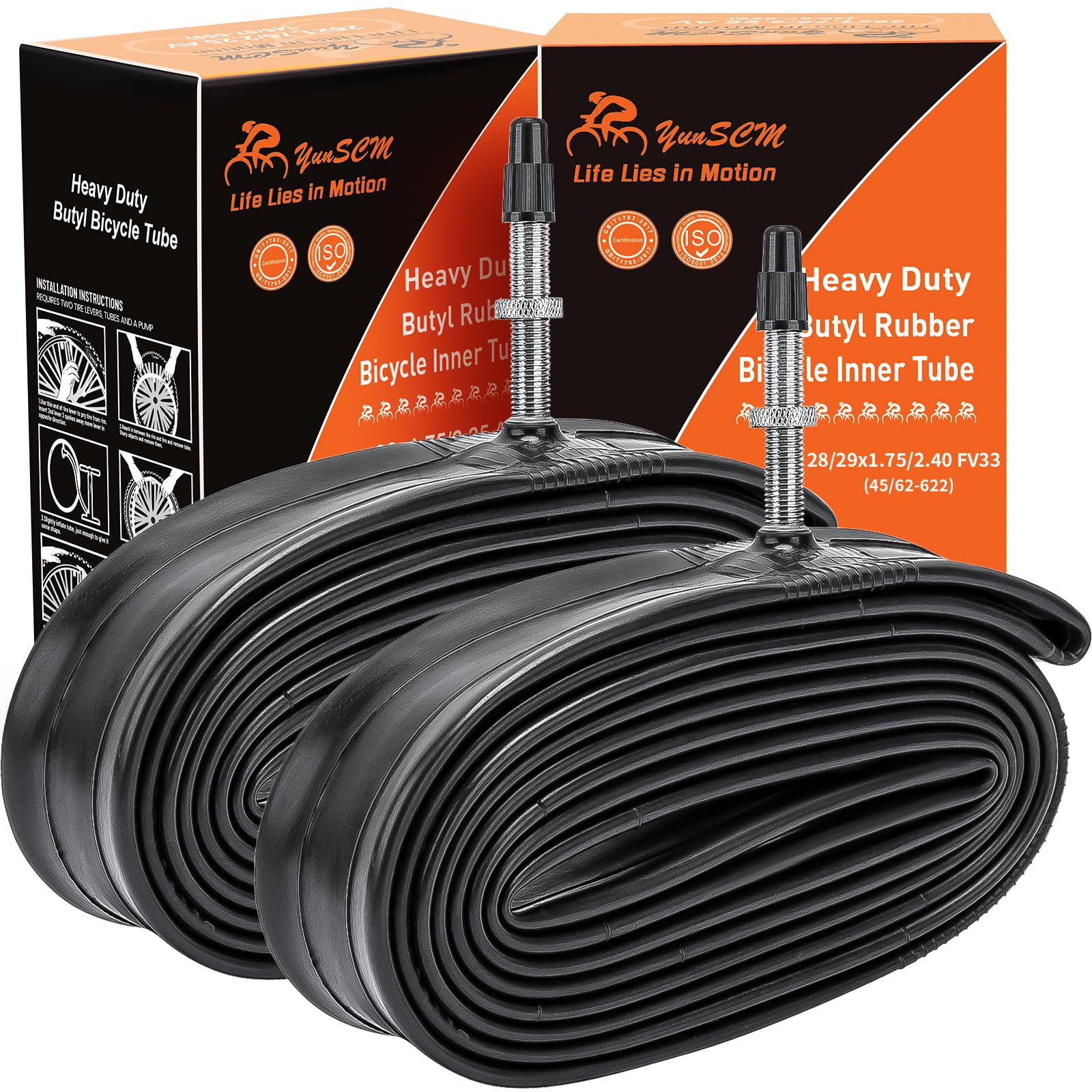 4x 29 Inch Inner Tubes 29 X 1.75-2.45 French/Presta Valve MTB