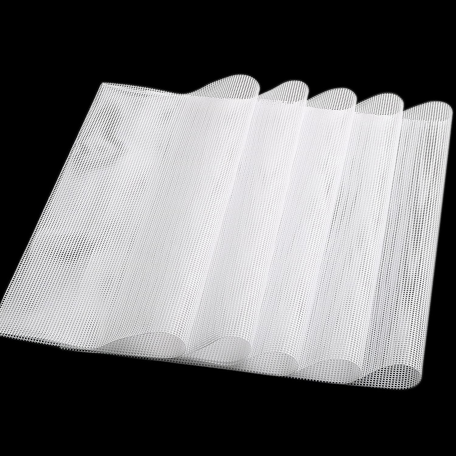 THE WHITE SHOP 5 Pcs/Sets Silicone Dehydrator Sheets for Food Dehydrator & Freeze Dryer, 14x14 in