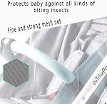 Pram Net, 2 pack Universal Mosquito Fly Bug Insect Net Protection Cover for Pushchair Car seat buggy carrycot bed stroller bassinet basket jogger Travel cot