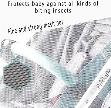 Pram Net, Universal Mosquito Fly Bug Insect Net Protection Cover for Buggy Carrycot Bed Stroller Basket Jogger Travel Cot