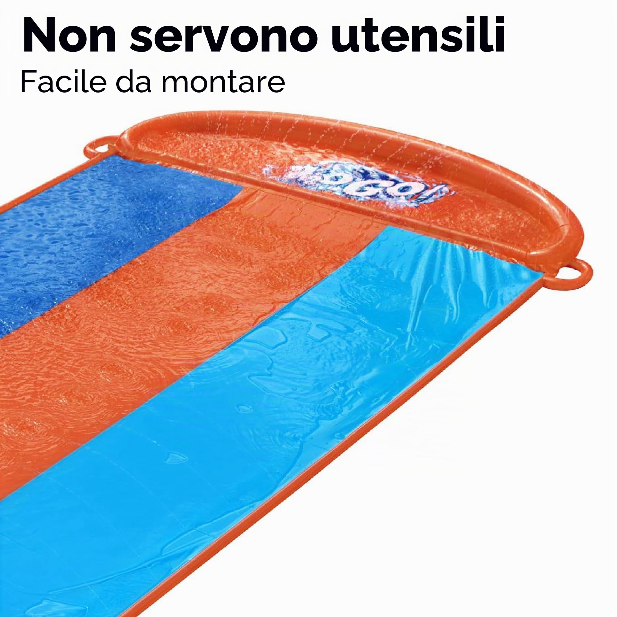 Bestway 52329 Scivolo d'acqua per bambini Triple Slide, 3 anni+