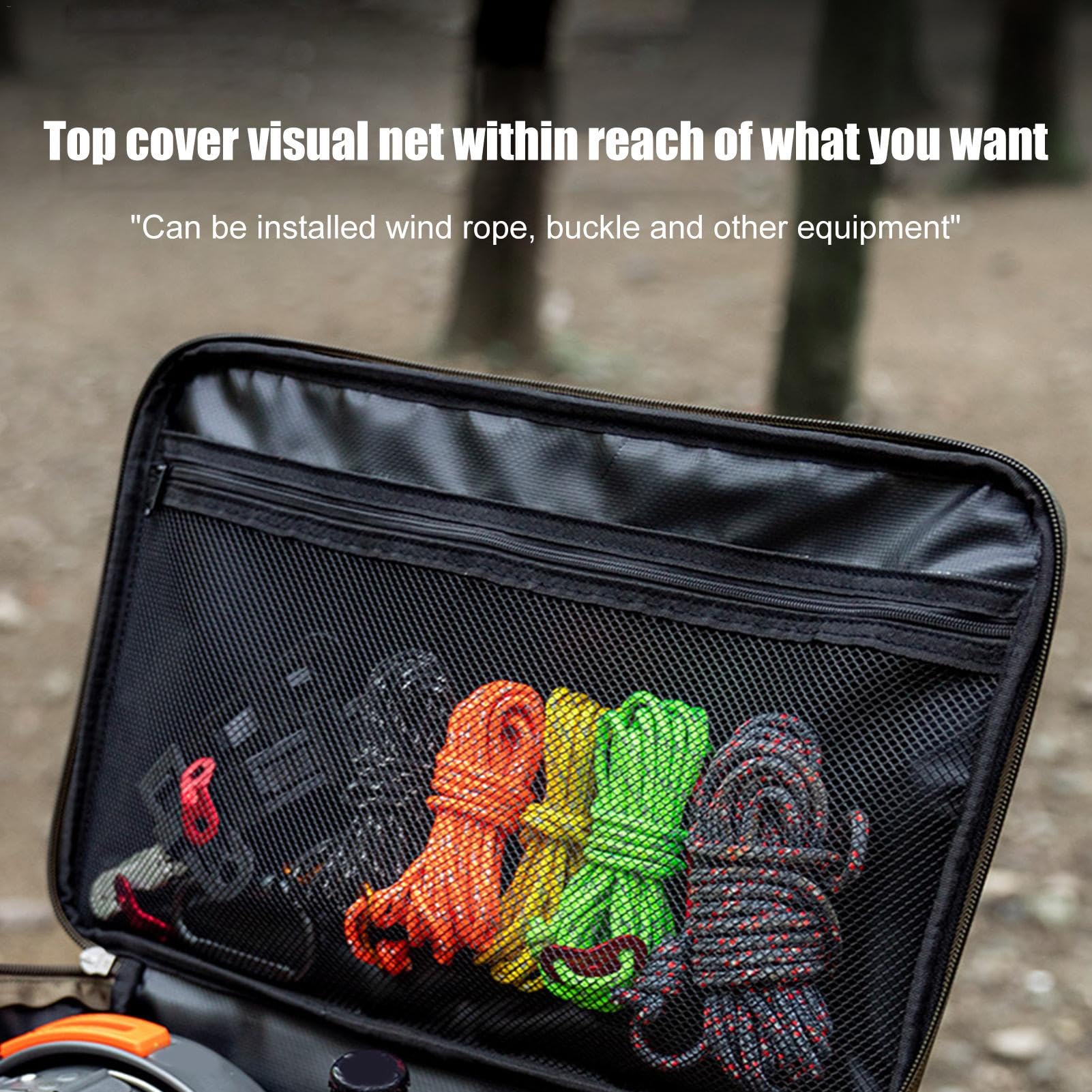 Camping-Kochgeschirr-Organizer, Mehrzweck-Tragetasche, Camping | Kochgeschirr-Organizer, wasserdicht, 600D-Oxford-Stoff, große Kapazität, Tasche mit Griff und Schultergurt, Reise-Organizer f