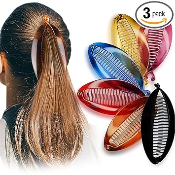 Sanas Fishtail Hair Clip Banana Style Hair Clip Hair Accessories For Women And Girls Fish Tail Hair Clip ? Color May Vary