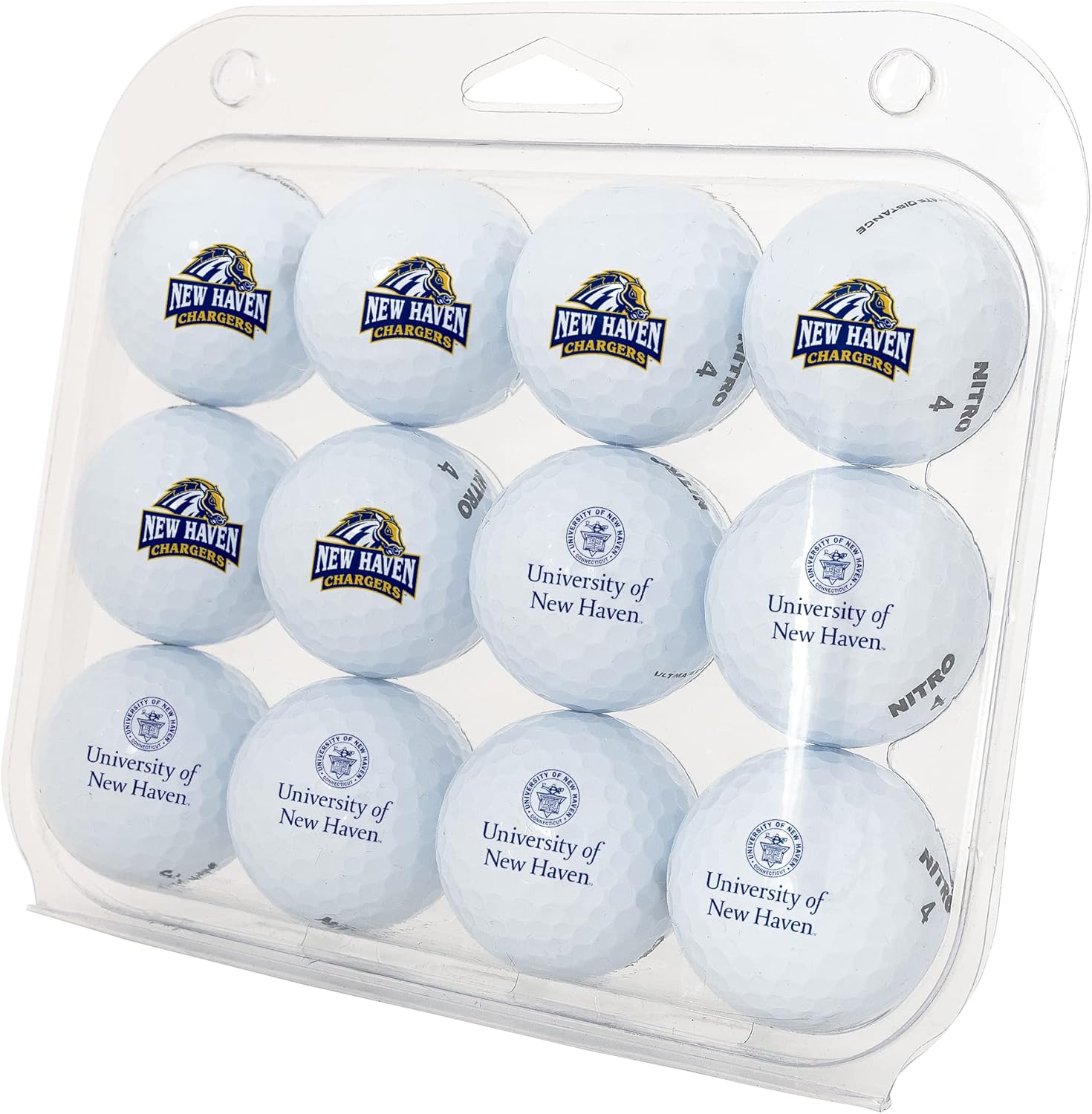 Desert Cactus University of New Haven Golf Balls 12 Pack – UNH Chargers Full Color Dozen – Officially Licensed Sport Team Accessory
