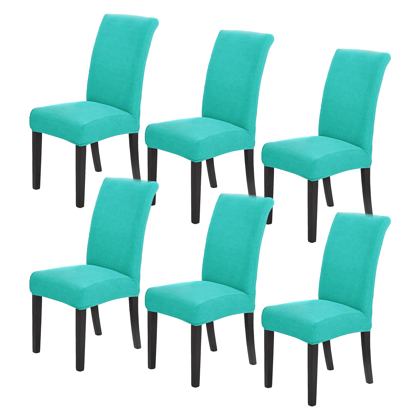Howhic Stretch Chair Covers for Dining Room Set of 6, Removable