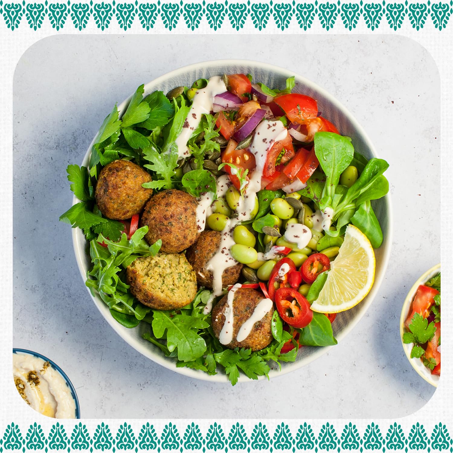 Al’Fez Lebanese Style Falafel Mix - 5.3oz (Pack of 6) - Chickpea Flour & Spice Blend for Crispy Falafels - Vegan, Quick & Easy Preparation - Perfect for Pita Wraps, Salad Bowls, Mezze Plates & More