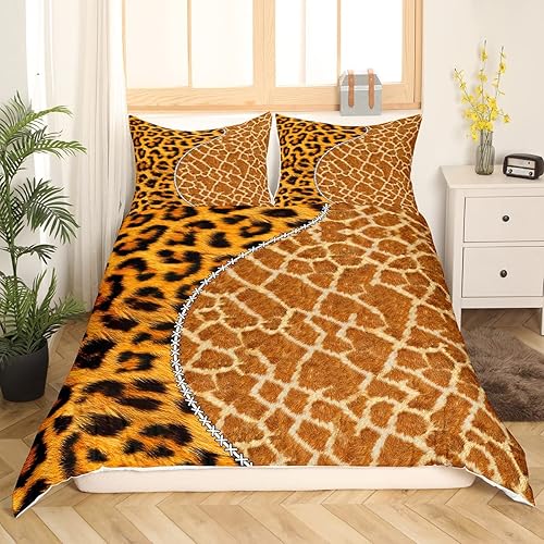 Miniatura 21 de Feelyou Funda de edredón para perro, tamaño matrimonial, funda de edredón de perro de dibujos animados lindos, juego de ropa de cama para cachorros