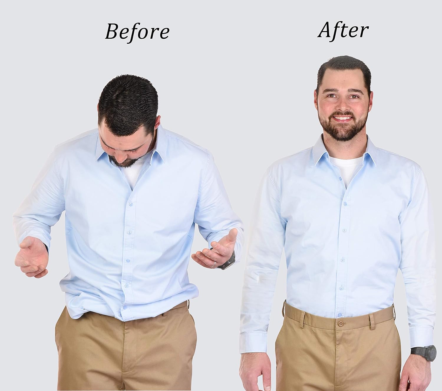 Miniatura 6 de HOLDEM Camisa mejorada para hombre hecha en Estados Unidos ajustable elástica estilo Y 1 pulgada de ancho