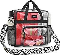 Vista 37 de MAY TREE Bolsa transparente para eventos en estadios de 12 x 6 x 12 pulgadas, bolsa de almuerzo transparente con correas reforzadas para trabajo