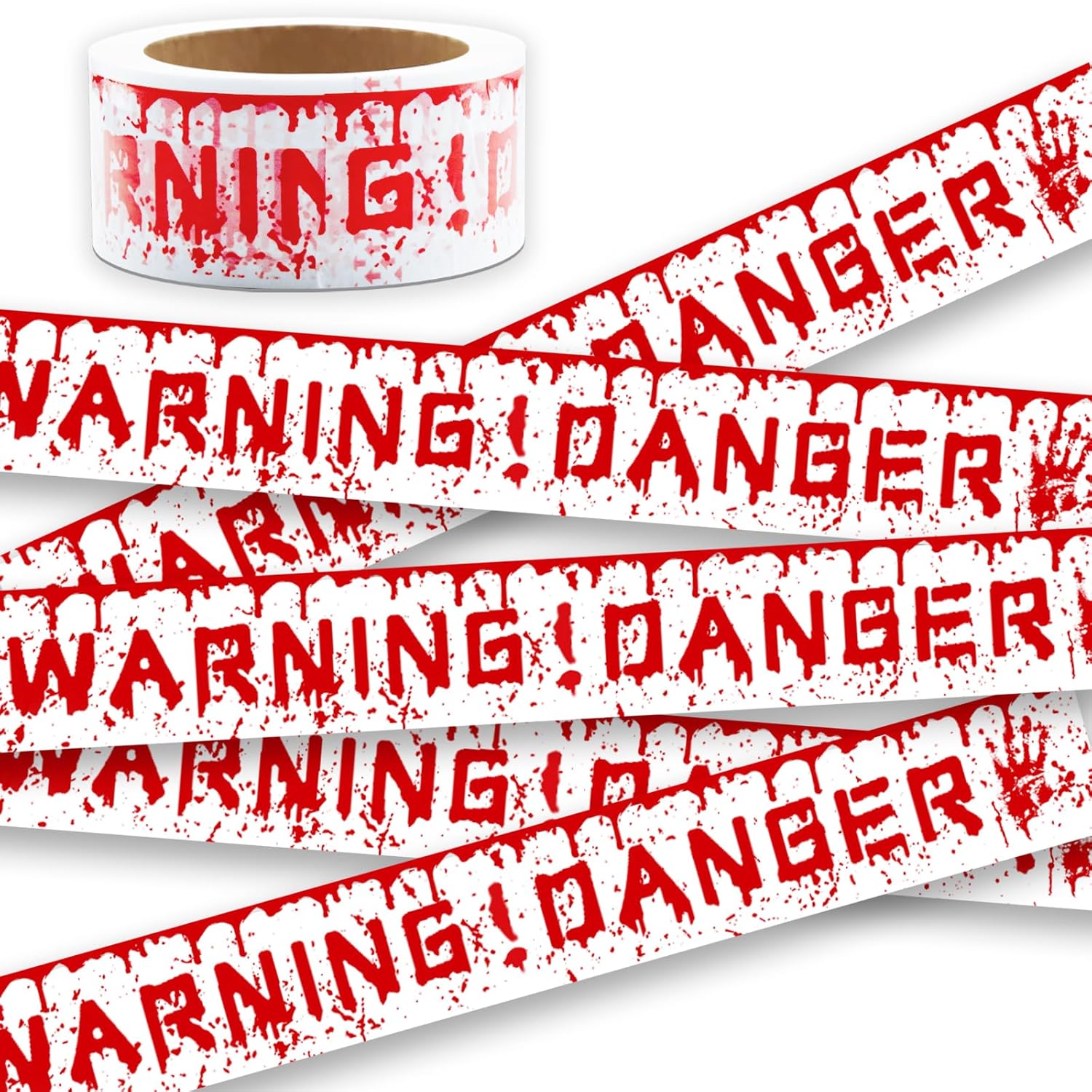 Spooky Halloween Caution Tape - 82ft Decorative Safety Barrier For Parties & Haunted Houses