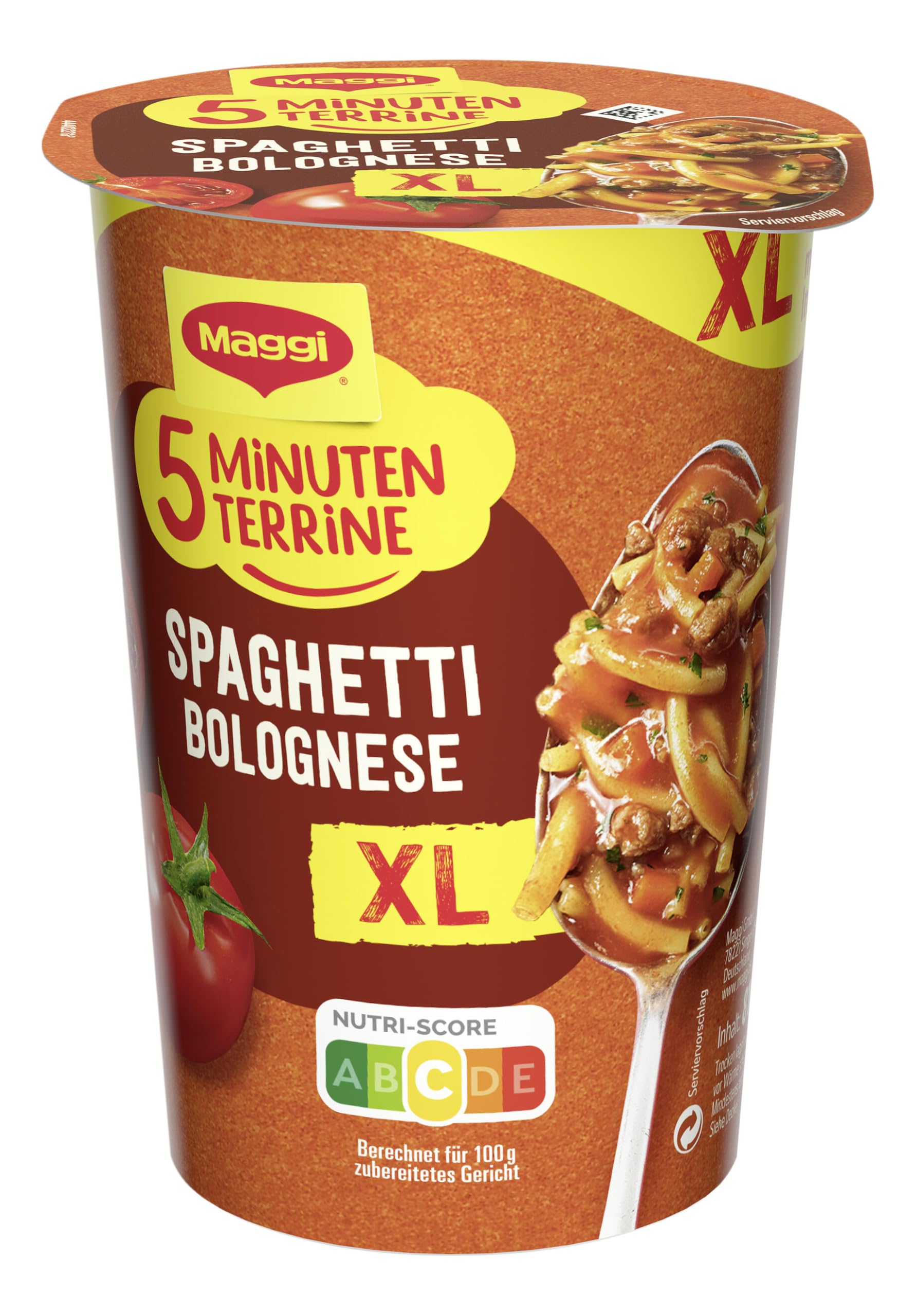MAGGI 5 Minuten Terrine Sortimentsbox in fünf verschiedene Geschmacksrichtungen im praktischen Instant Becher 48er Pack (48 Becher)