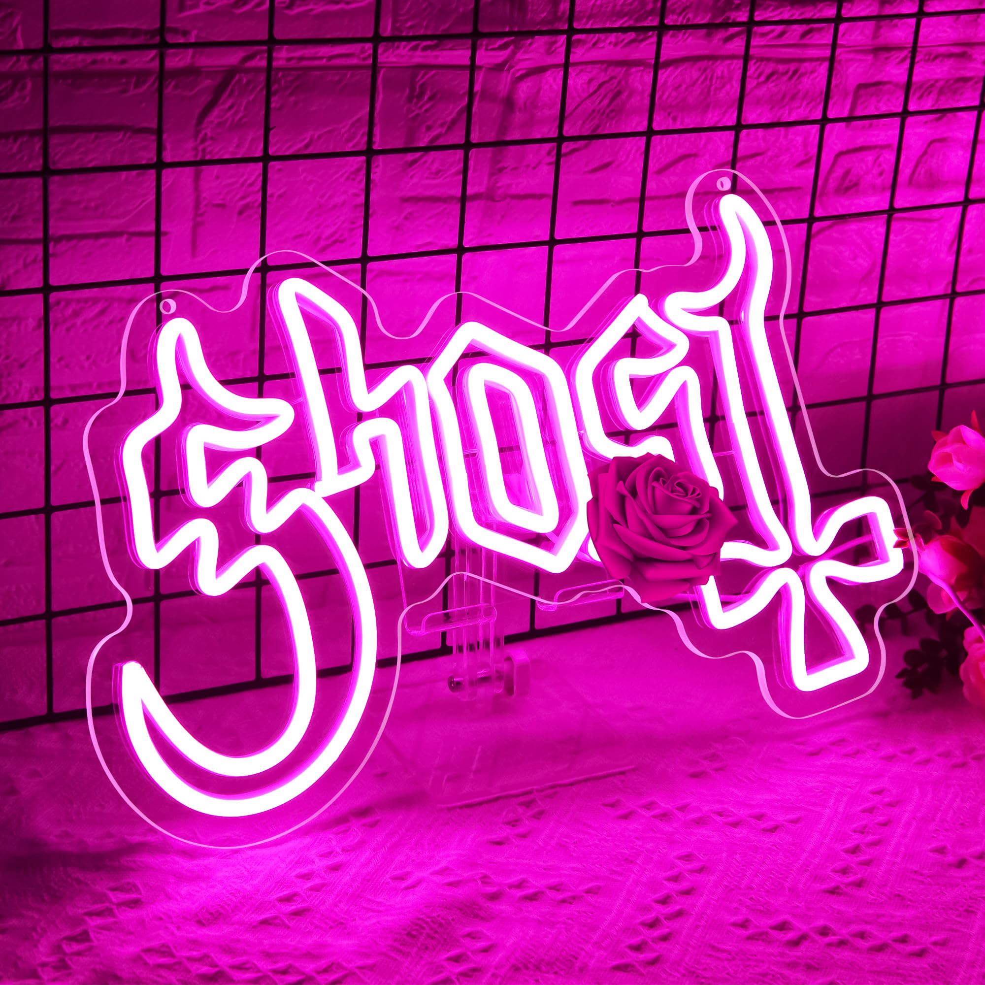 Insegna al neon gotica per decorazione da parete, dimmerabile, banda gotica a LED, per studio dal vivo, musica al neon, decorazione da parete per bar, uomo, grotta, feste, concerti, regali per uomini