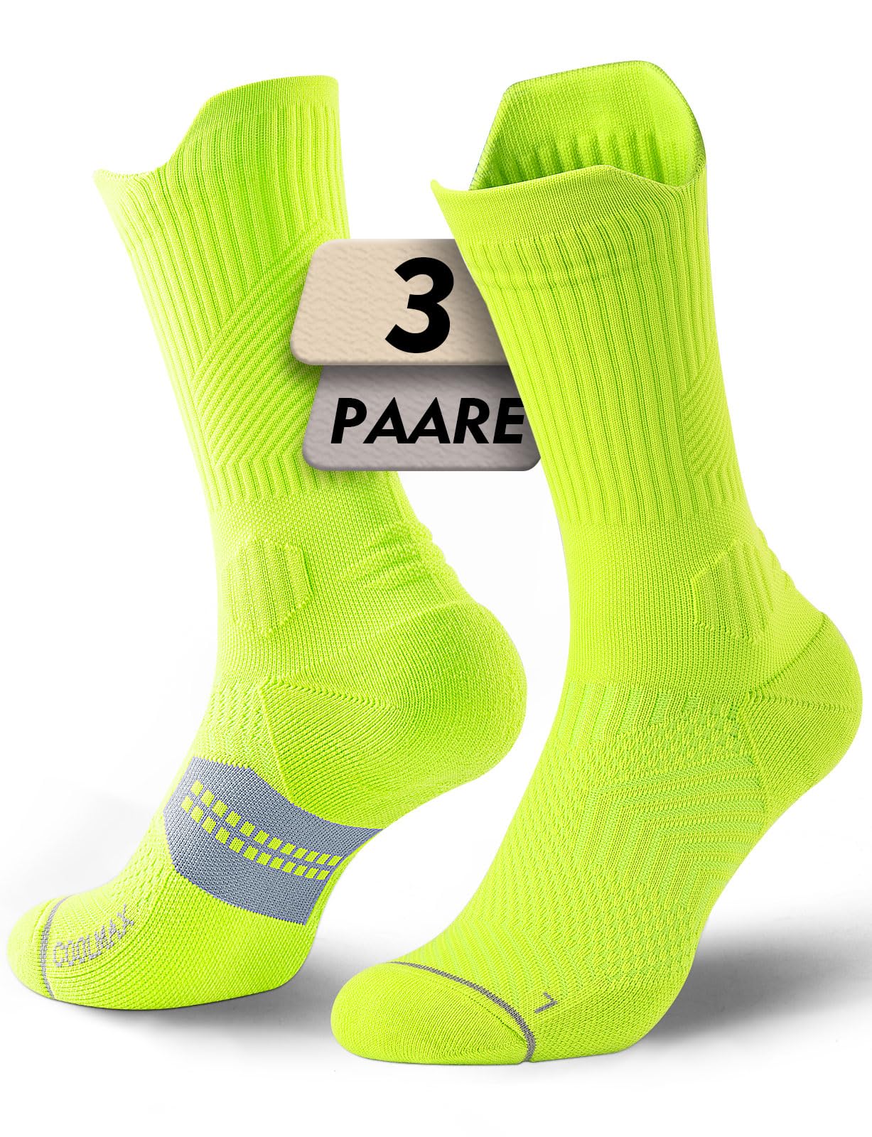 Juclise Laufsocken Kompressions Wandern Bambus Coolmax Anti-Blasen running hiking Sport Gym fahrrad funktionssocken